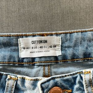 COTTON:ON Stretch Straight Leg Jeans size 8